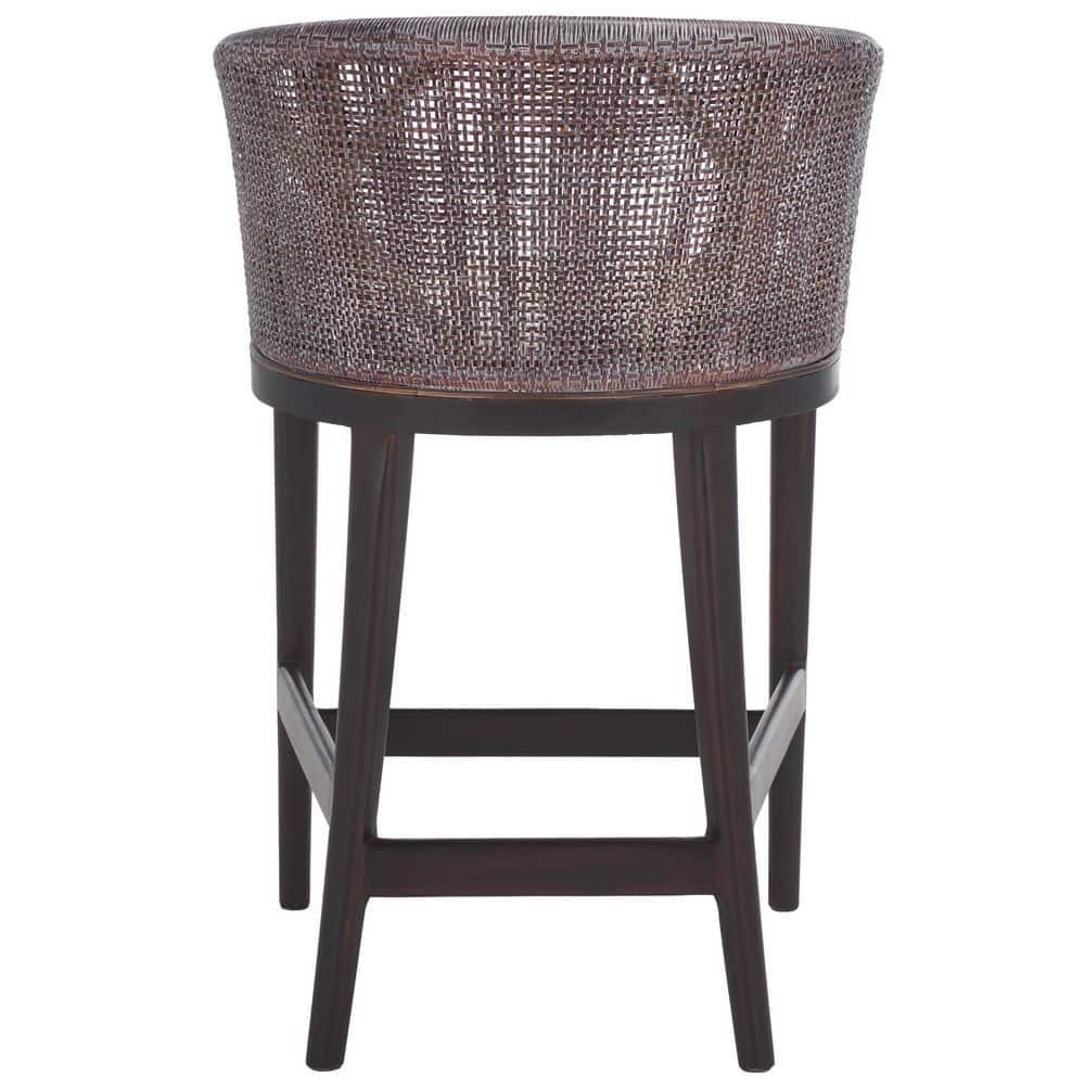 Brando Counter Stool - BST4000 - Brown/White - Safavieh