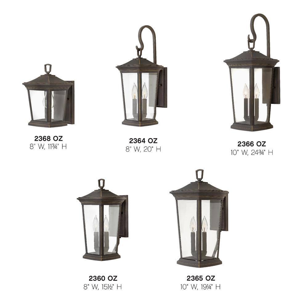 Bromley 3-Light Aluminum Outdoor Wall Mount Lantern