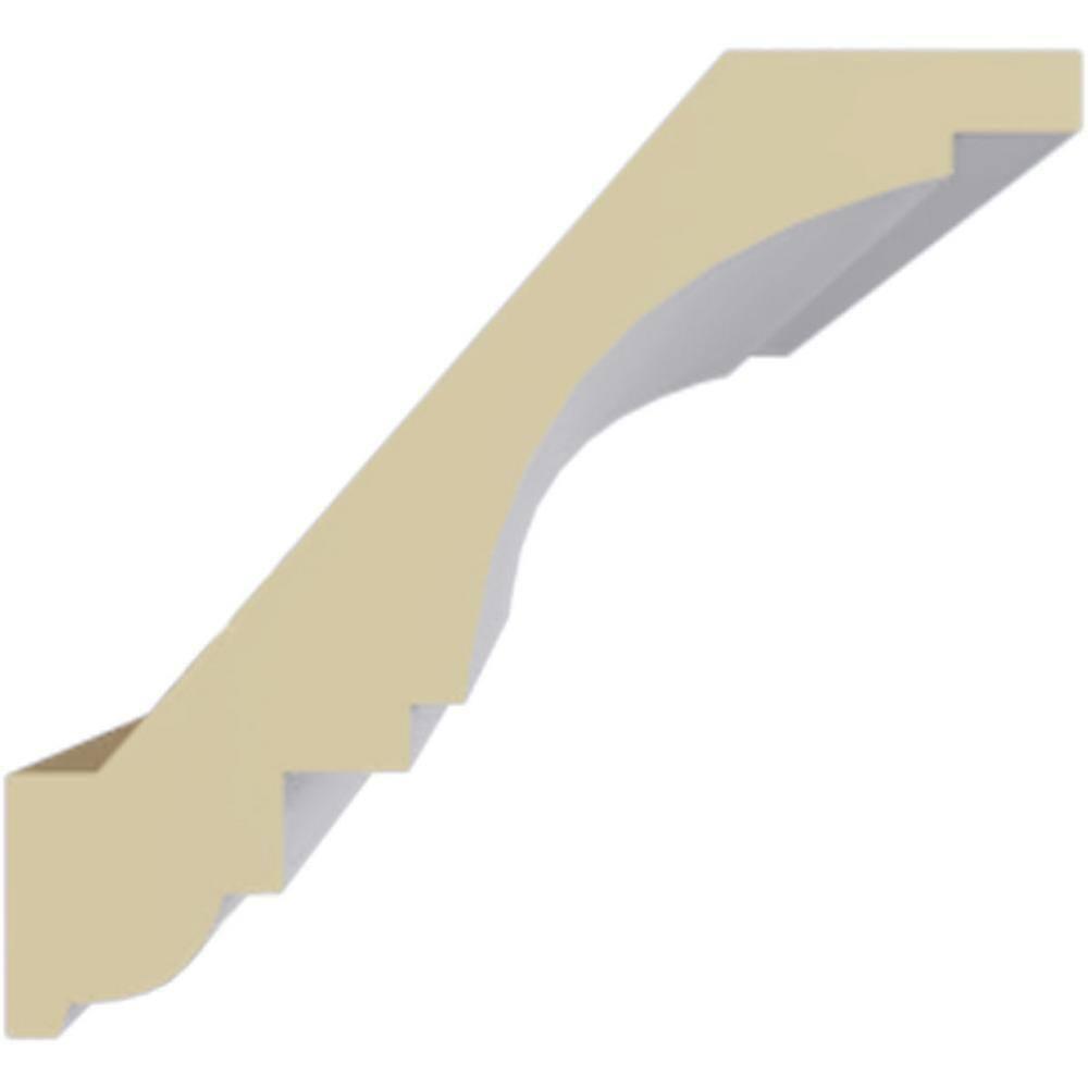 Ekena Millwork SAMPLE - Endurathane Ashford Crown Moulding, 3 1/8"H x 3 1/8"P x 5"F x 12"L, Primed