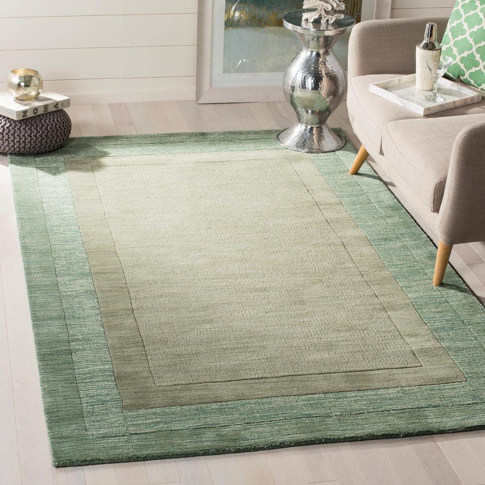 Impressions IM821 Hand Loomed Accent Rug - Green/Beige - 3'x5' - Safavieh