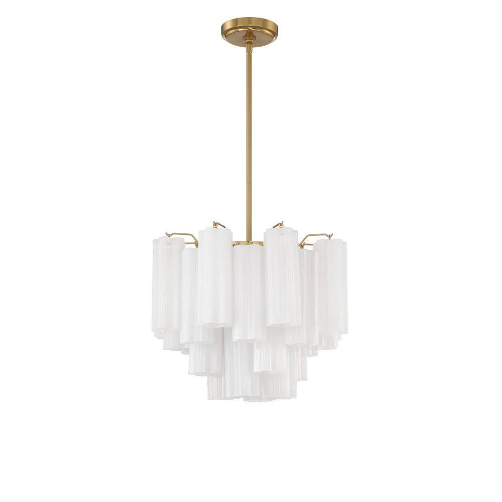 Crystorama Lighting Addis 4 - Light Chandelier in  Aged Brass