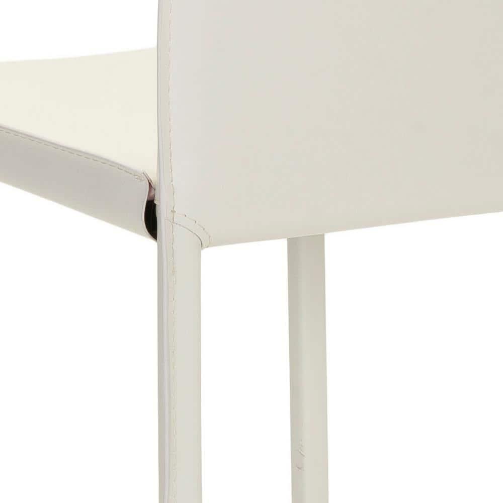 Jason 24" H Counter Stool (Set of 2) - FOX2003 - White - Safavieh Couture
