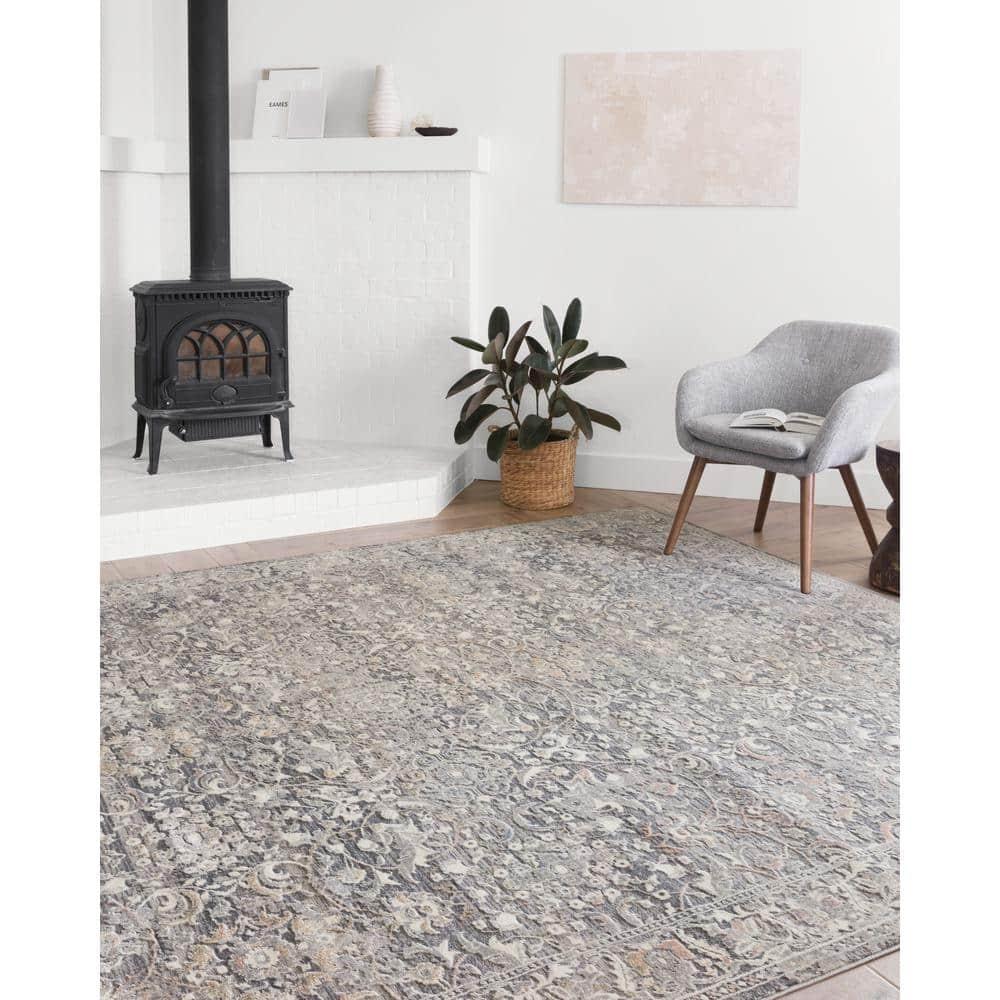 Loloi II Lucia Collection LUC-04 Grey/Mist 2'-0" x 3'-0" Accent Rug