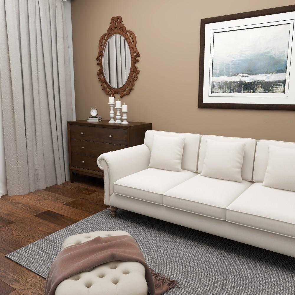 Set of 3 Rustic Pillar Candle Holder White - Olivia & May: Elegant Mango Wood, Sturdy Base, Indoor Use