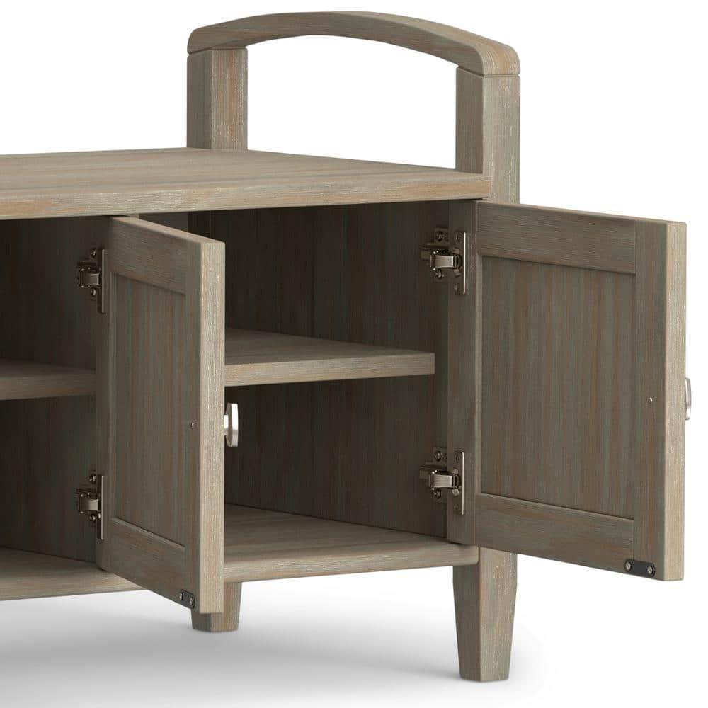 Warm Upholstered Storage Bench