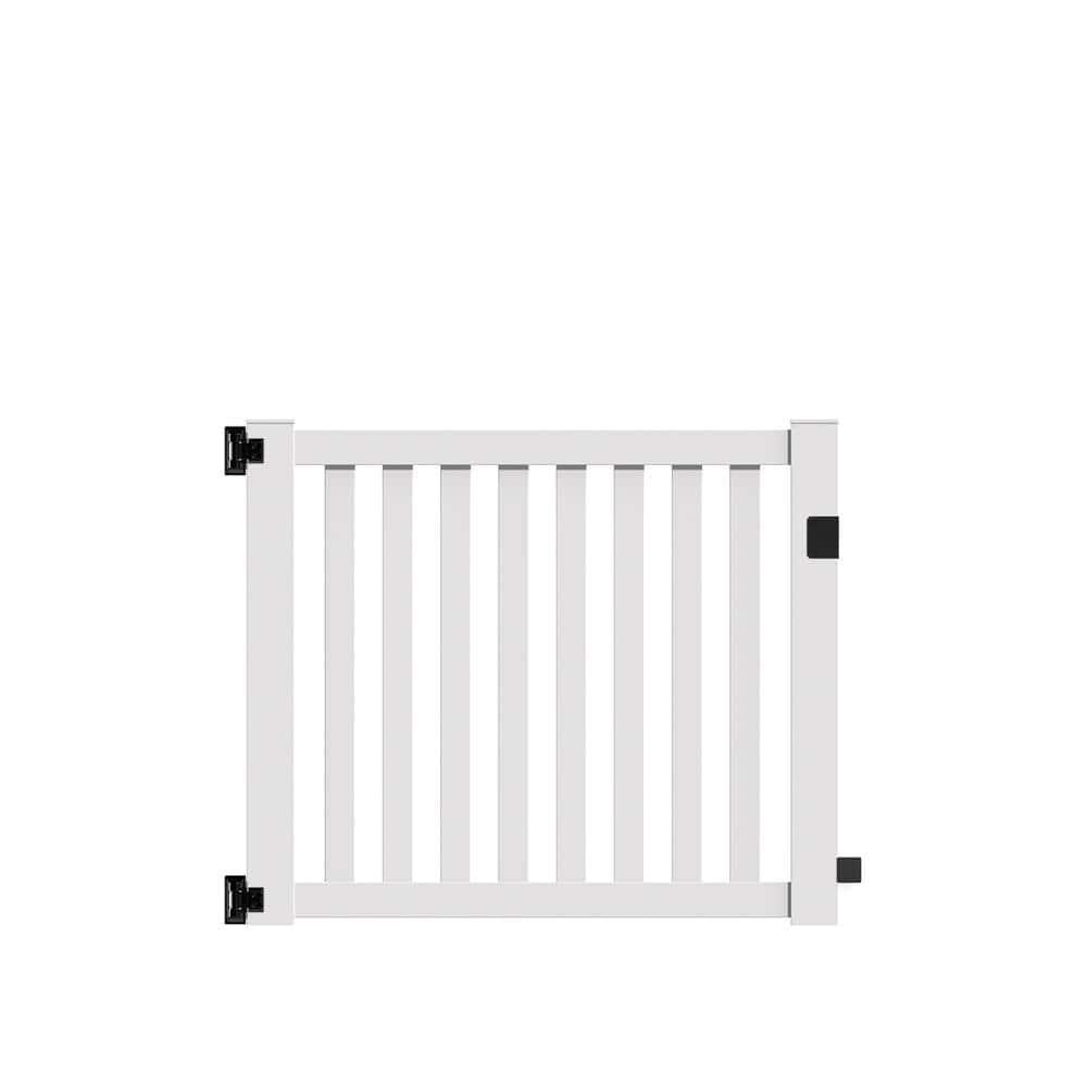 Barrette Outdoor Living White Vinyl Gate