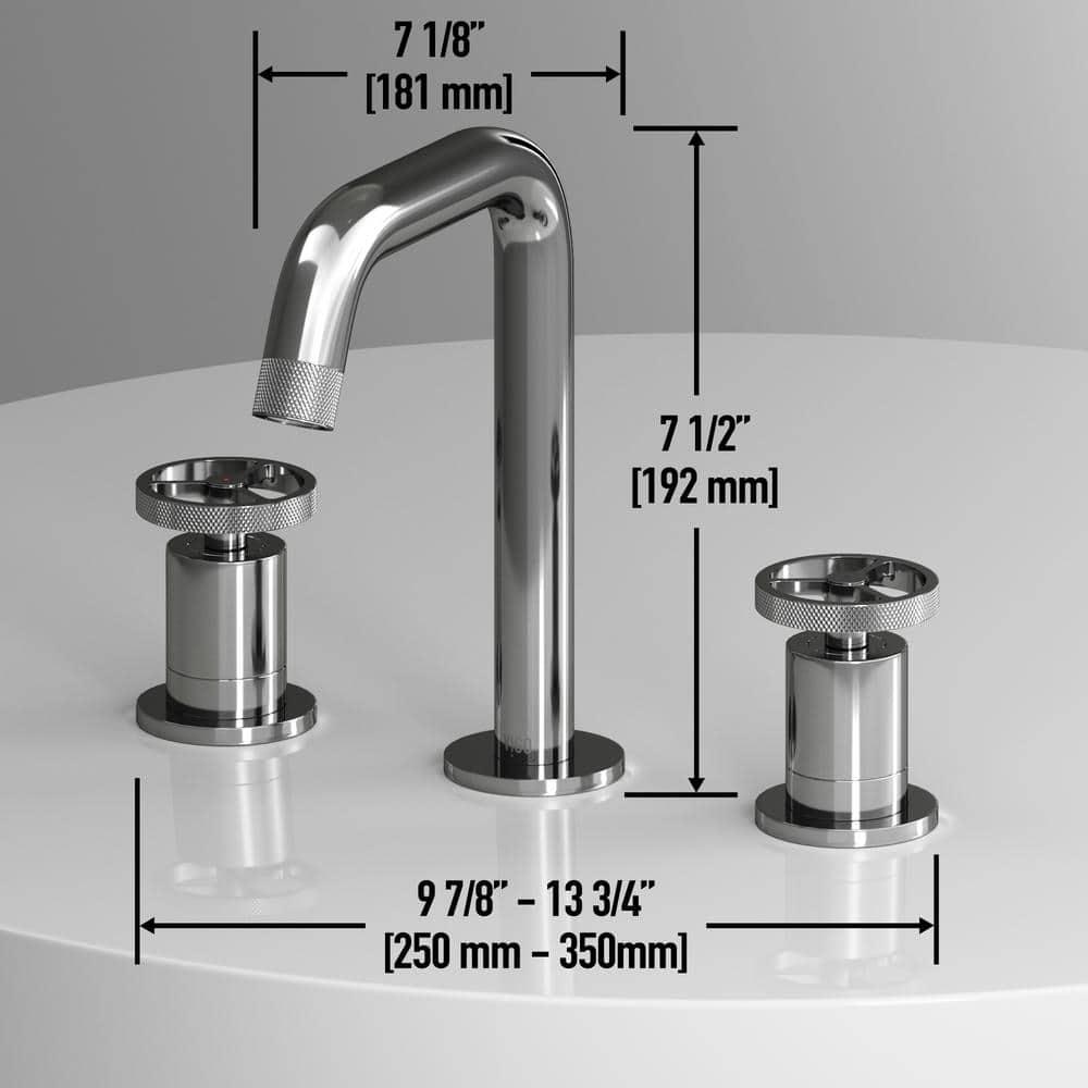 Cass 8" H Two Handle Widespread Bathroom Faucet