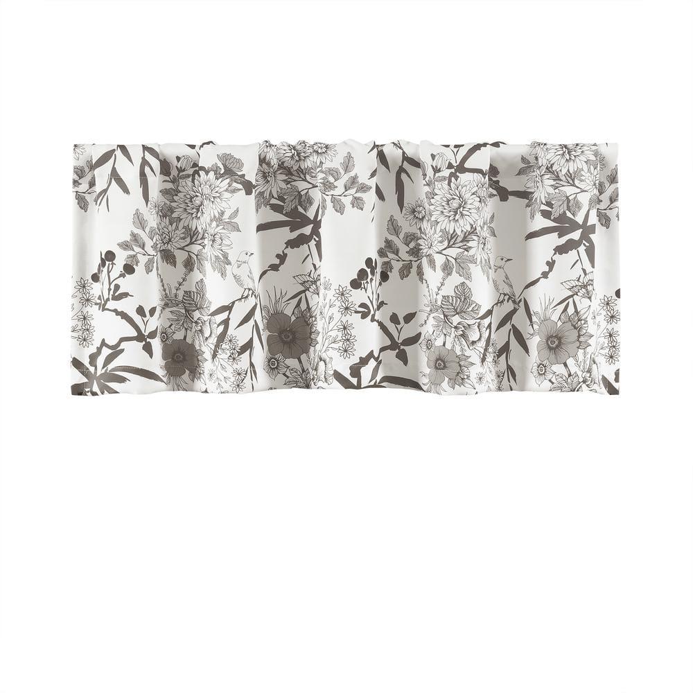 Lush Decor Botanical Garden Floral Tailored 52'' W Window Valance