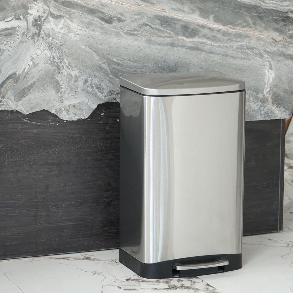 Innovaze Steel Step On Kitchen Trash Can - 10.6 Gallons
