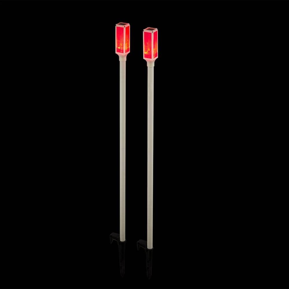 Alpine White Solar Powered Integrated LED Pathway Light Pack