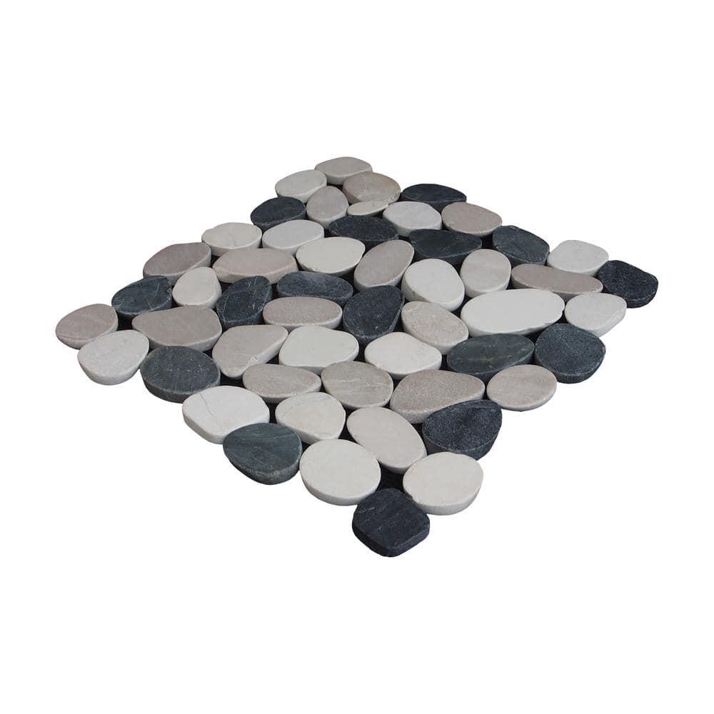Sliced Pebble Mosaic Wall & Floor Tile