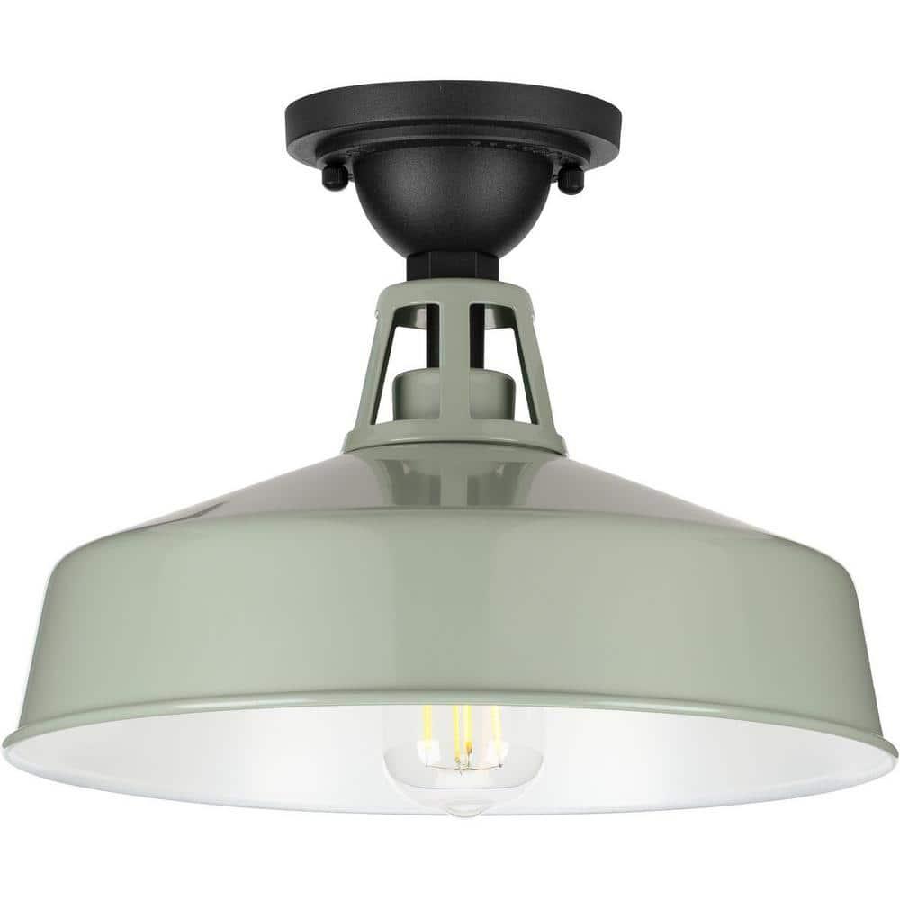 Cedar Springs Collection Pistachio One-Light Semi-Flush Mount