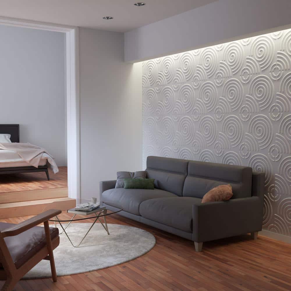 Ekena Millwork Spiral EnduraWall Decorative 3D Wall Panel (Set of 10)