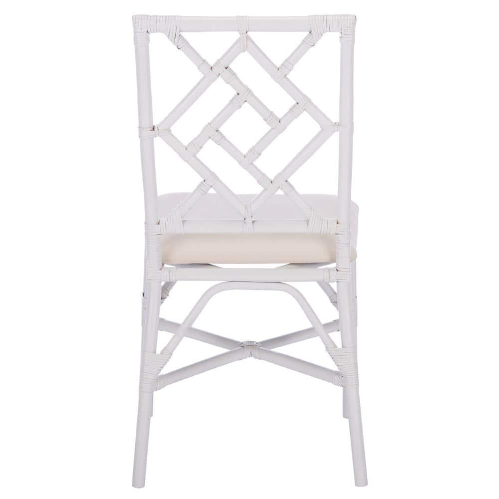 Bhumi Accent Chair W/ Cushion (Set of 2) - ACH6509 - White/White - Safavieh