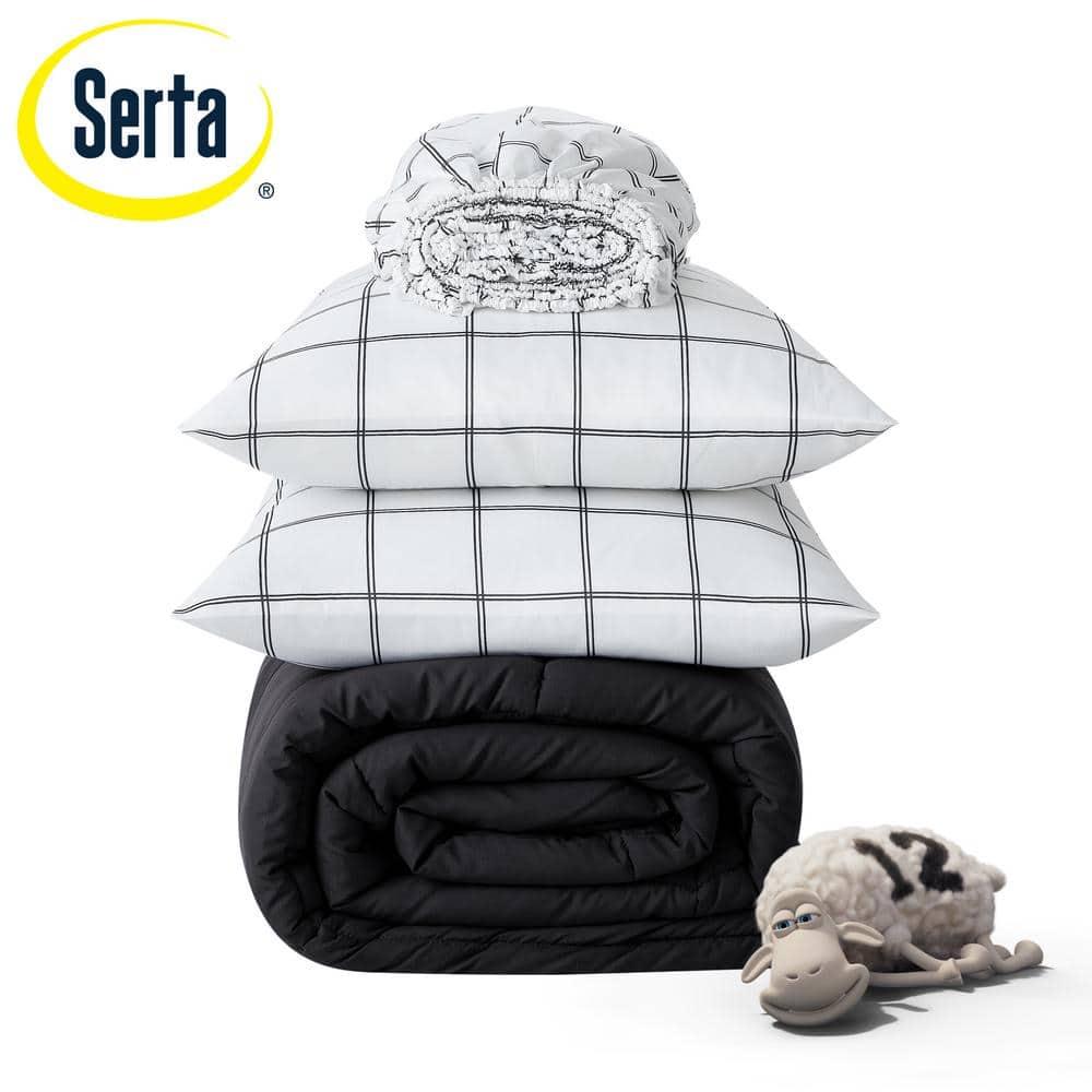 Serta Serta Simply Clean Microfiber Reversible 7 Piece Comforter Set