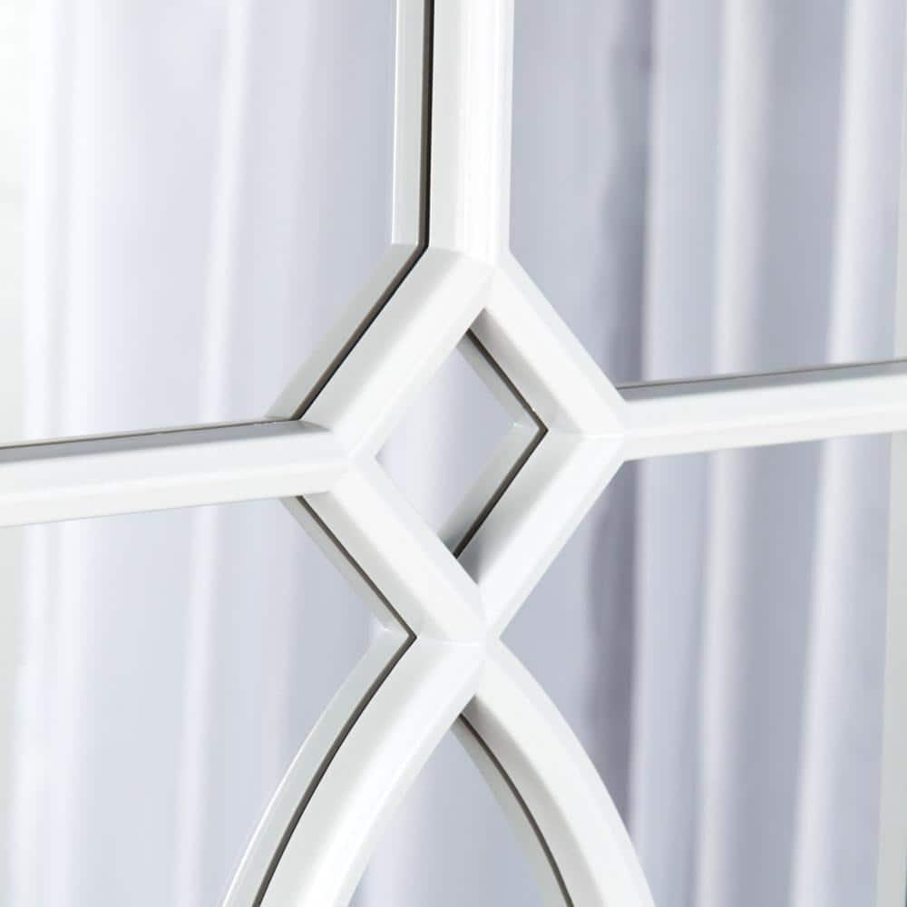 13" x 30" Cassat Framed Wall Accent Mirror White - Kate and Laurel
