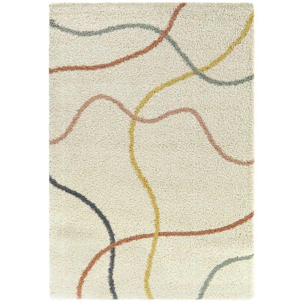 5'3"x7' Emanuel Abstract Kids' Rug Cream - Balta Rugs: Area Rug for Kids Room, UV & Stain-Resistant, High Pile