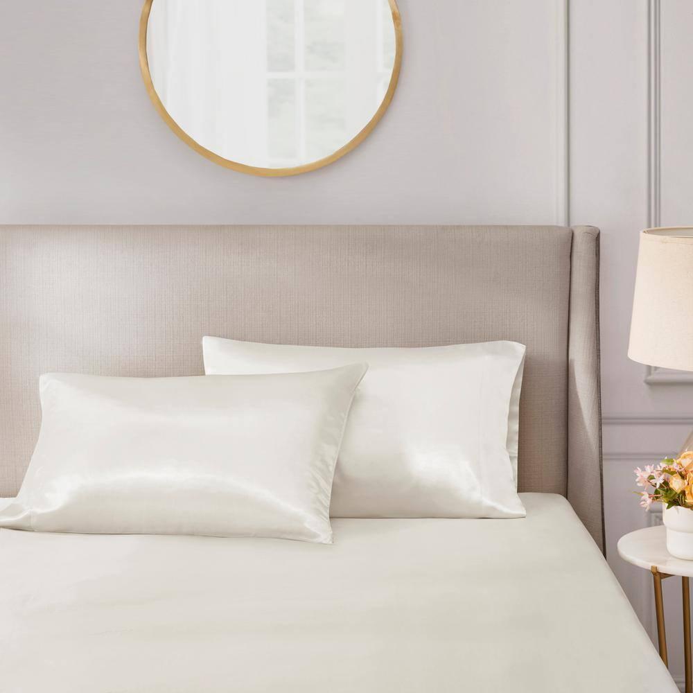 Madison Park Essentials Satin Luxury 2PC Pillowcases (Set of 2)
