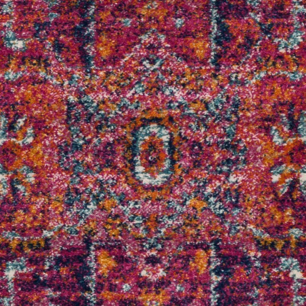 SAFAVIEH Evoke Westley Traditional Floral Area Rug, Fuchsia/Orange, 3' x 5'