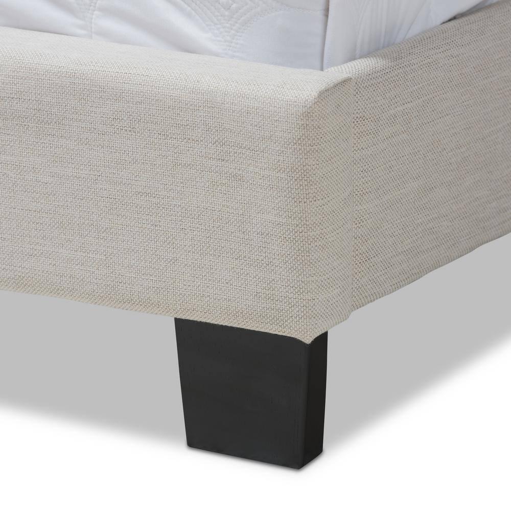 Full Vivienne Modern Bed with Headboard & Box Spring Support - Baxton Studio