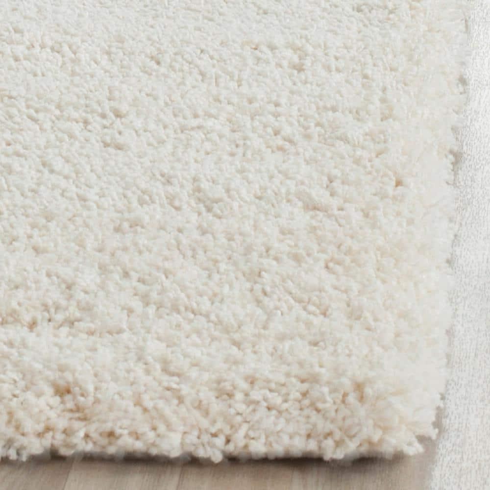 Milan Shag SG180 Power Loomed Indoor Area Rug - Ivory - 7'x7' - Safavieh