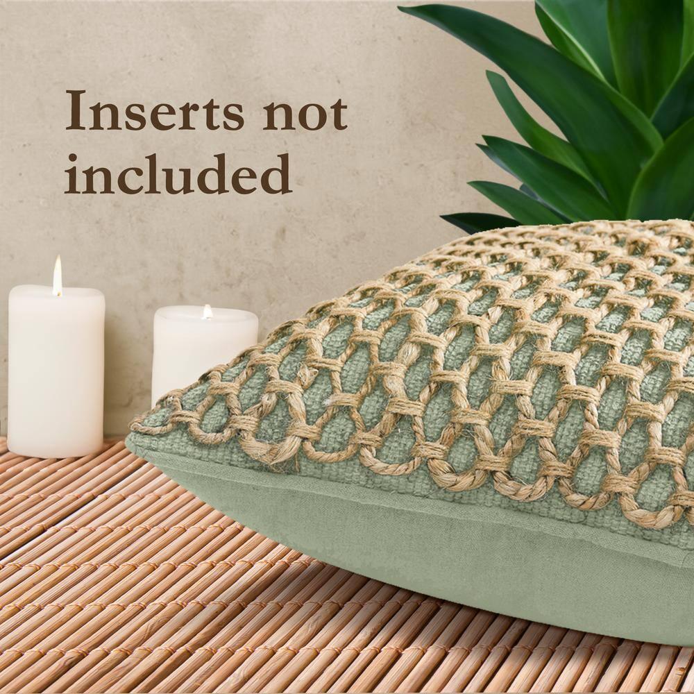 Boho Living Boho Living Jada Decorative Pillow Collection Living Cotton Blend Square Throw Pillow Cover (Set of 2)