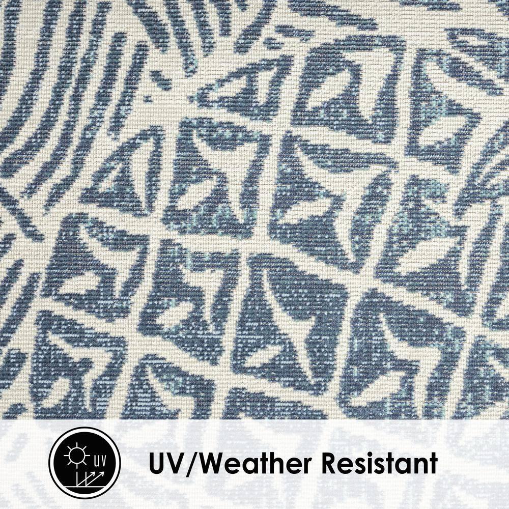 Tommy Bahama Malibu Pineapple Coastal Indoor/Outdoor Area Rug, Navy/Ivory