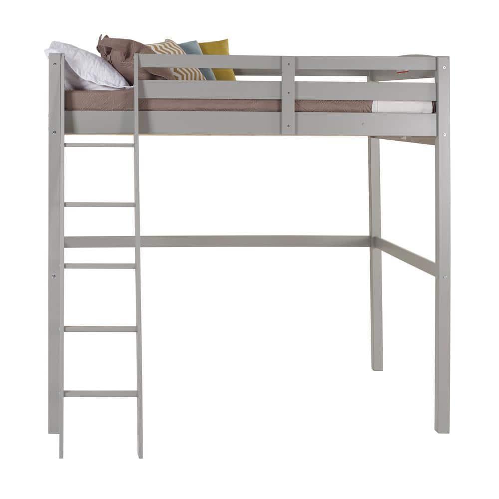 Camaflexi Tribeca Concord Full Size Loft Bed, Gray 100% Solid Wood