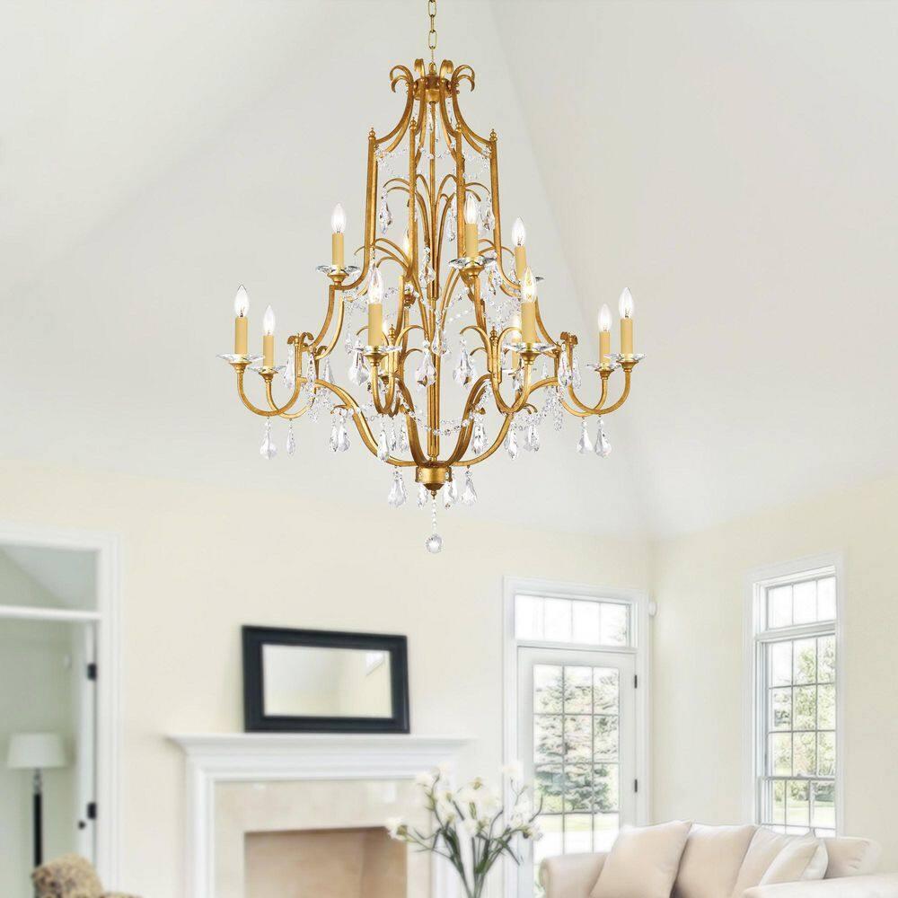 CWI Lighting Electra 12 Light Up Metal Chandelier in Oxidized Bronze