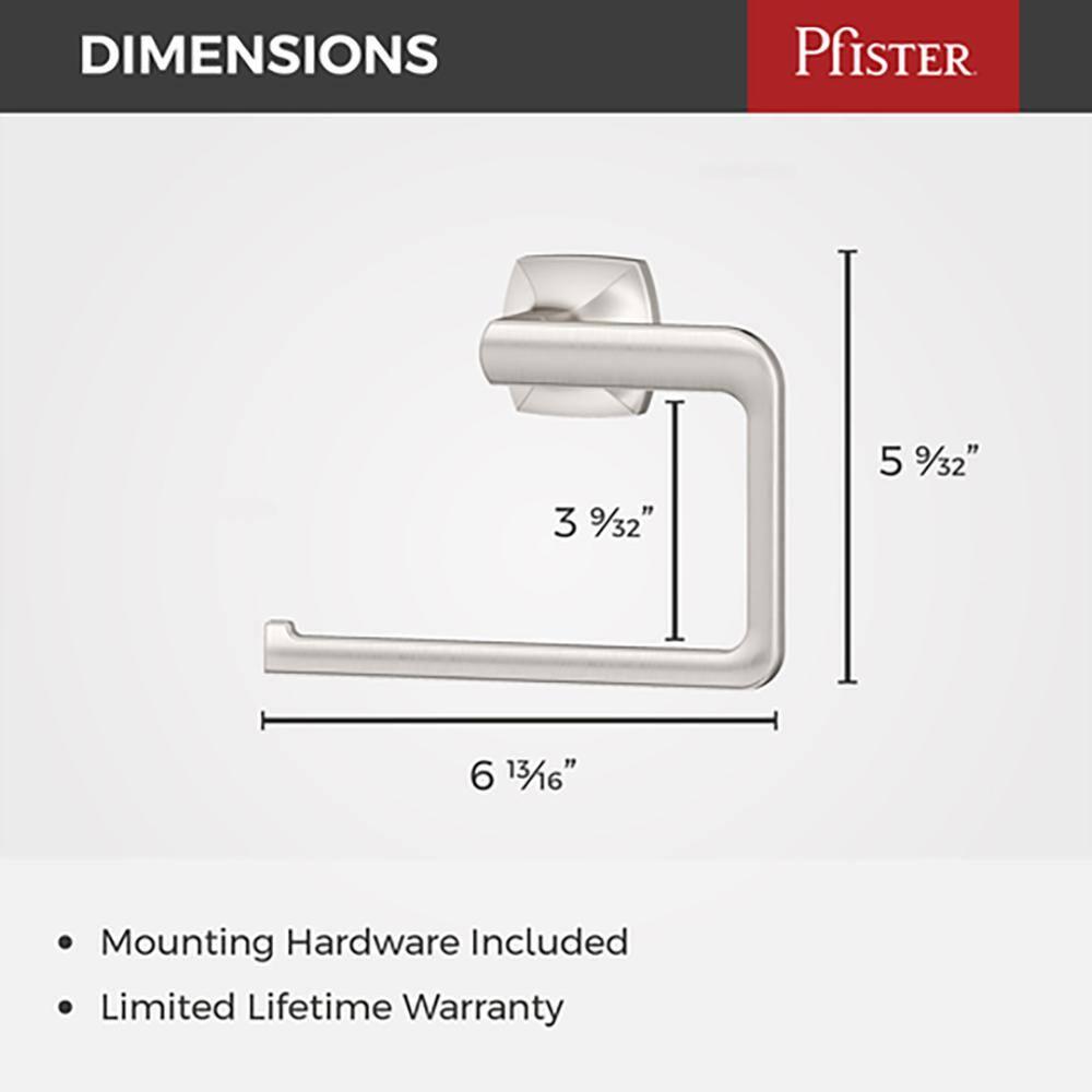 Pfister Vaneri Towel Ring, Hand Towel Holder for Bathroom, Wall-Mounted, Screw-In, Spot Defense Brushed Nickel Finish, BRBVRI0GS