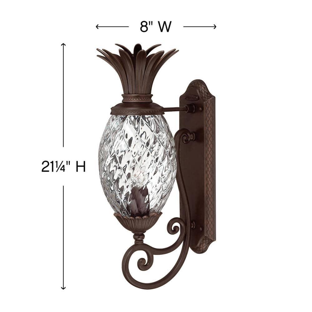 Hinkley Lighting - Plantation - 1 Light Small Outdoor Wall Lantern in