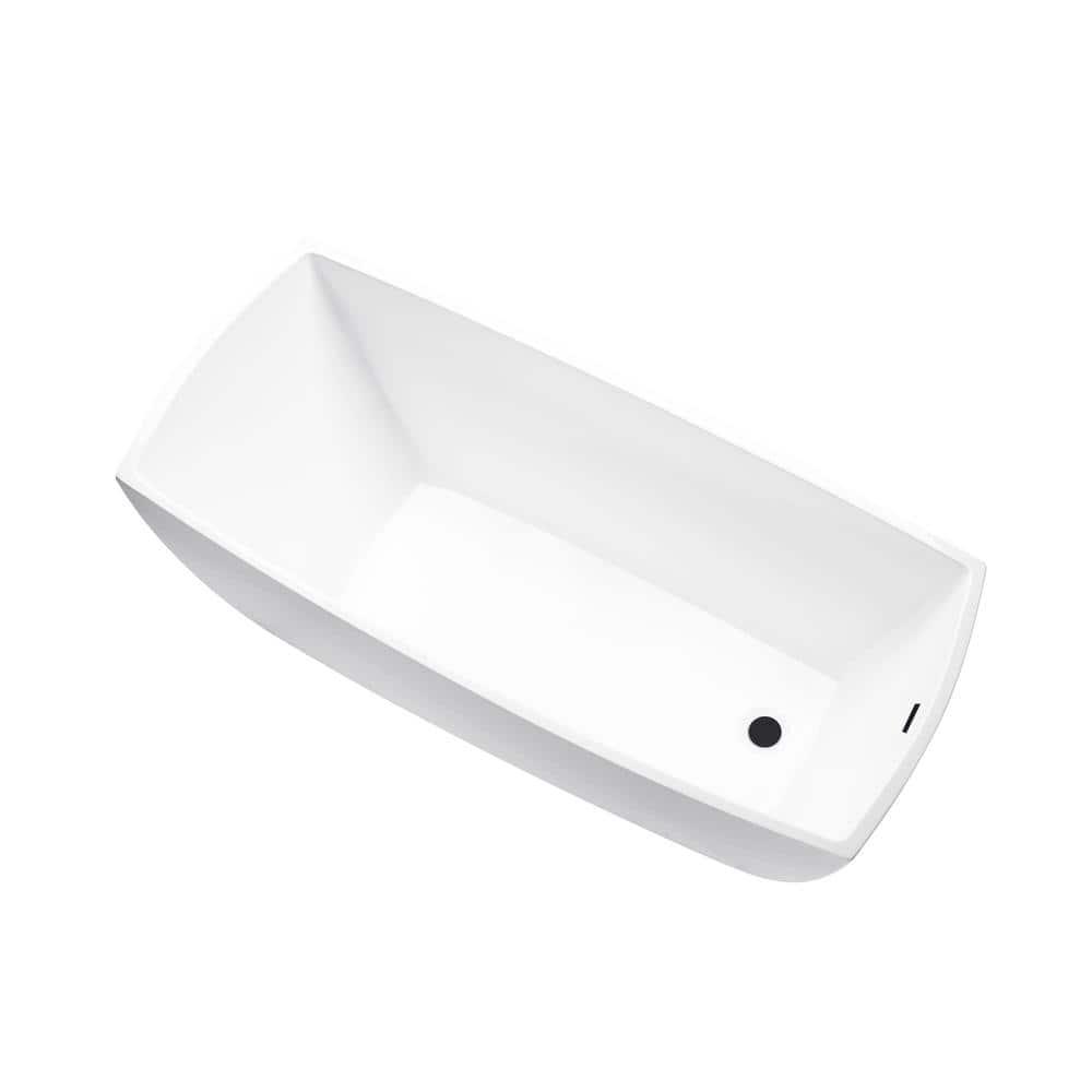 Vanity Art 67" X 31" Acrylic Freestanding Bathtub