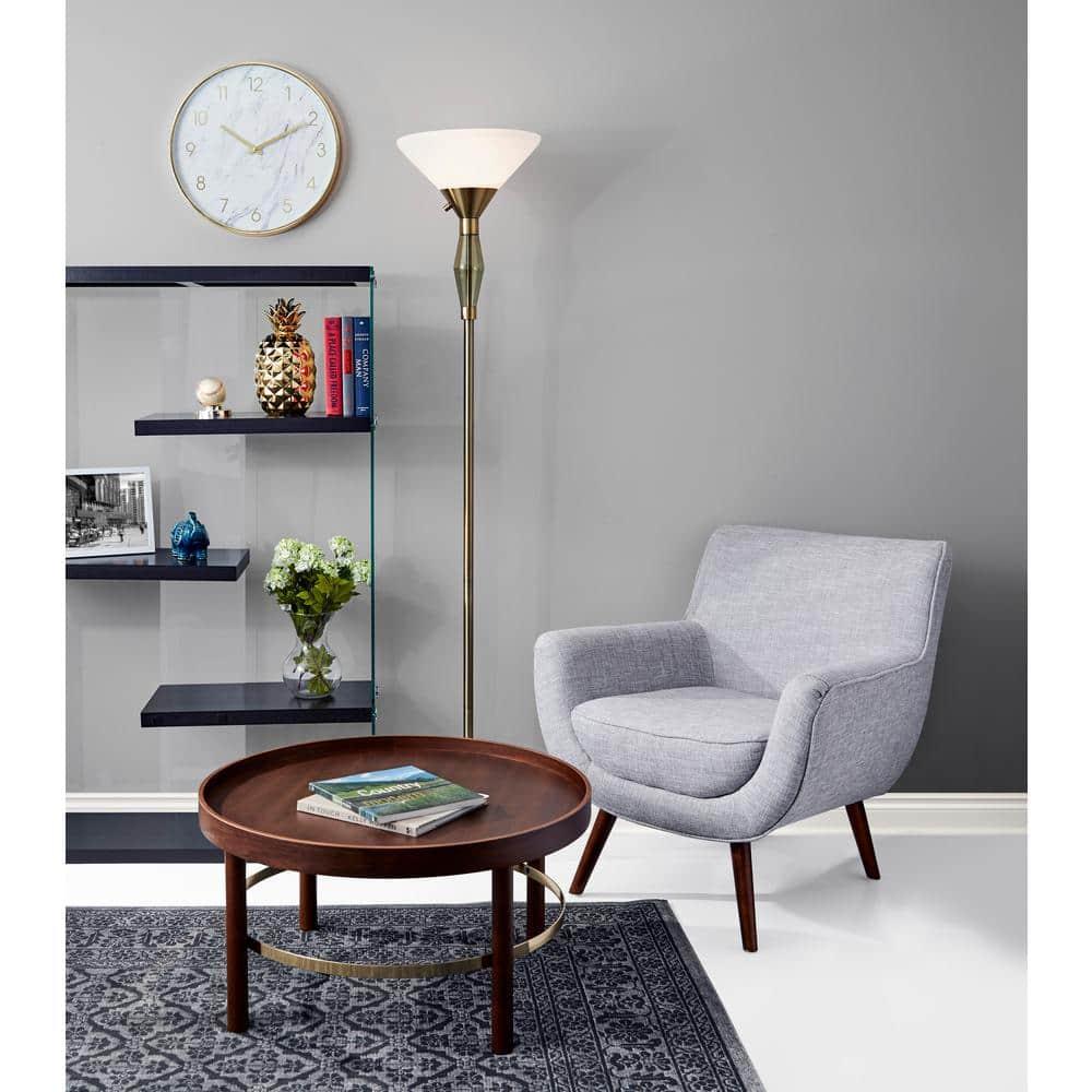 Clyde Torchiere Floor Lamp (71")