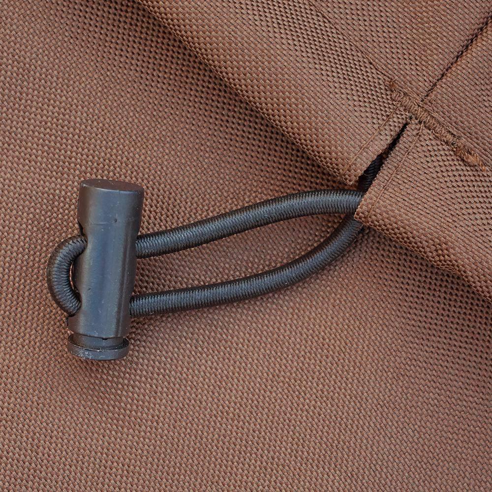 Duck Covers 40" x 93" x 35" Mocha Cappuccino Rectangle Patio Sofa Cover with Waterproof Material