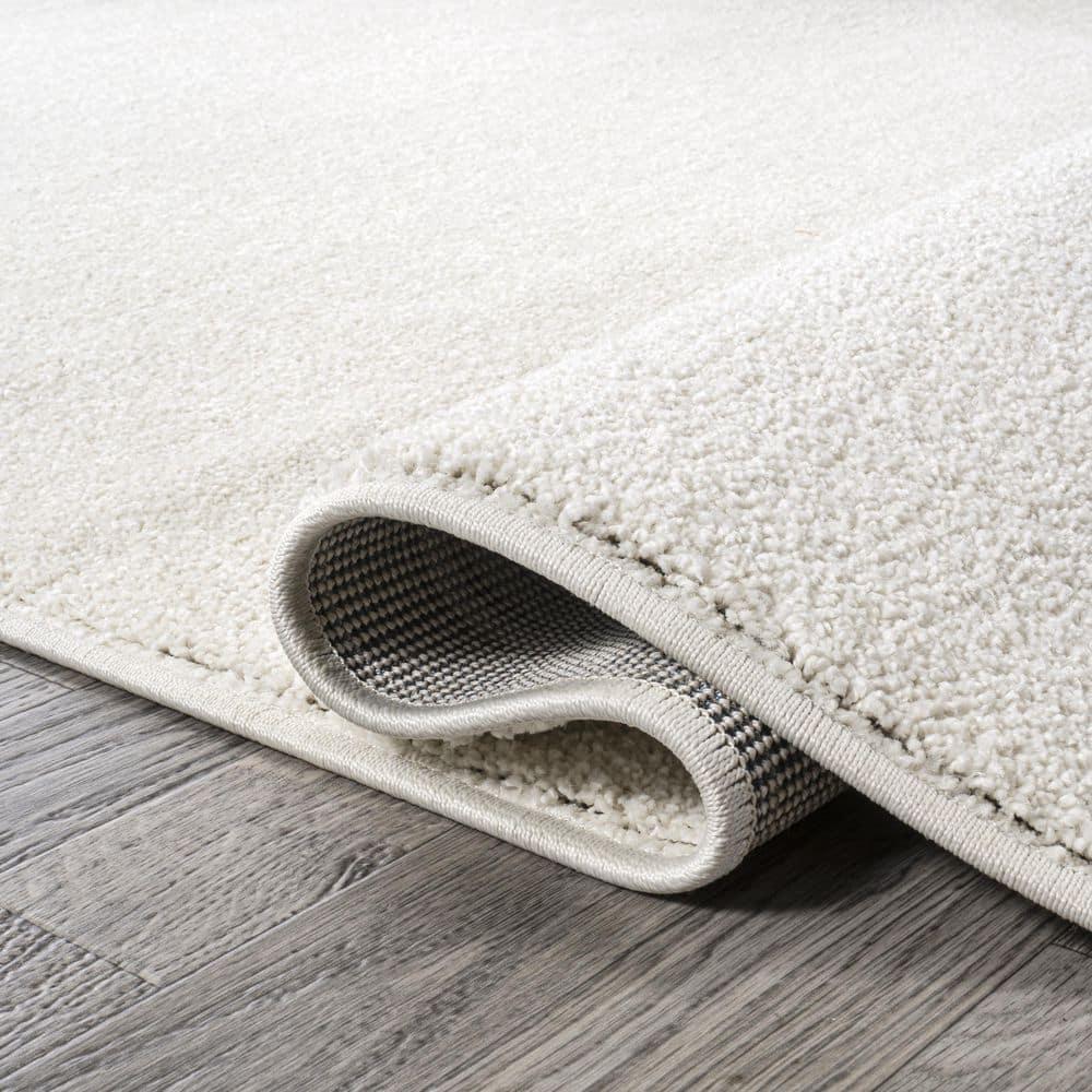 8'x10' Haze Solid Low-Pile, Cream - JONATHAN Y