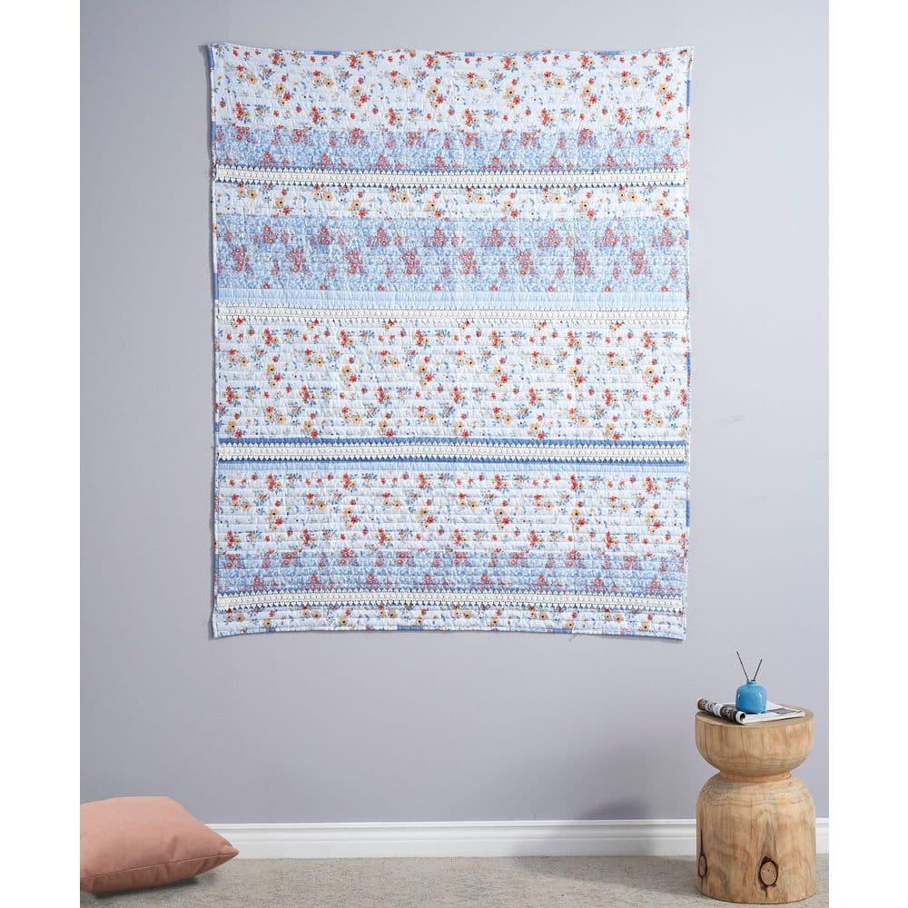 Greenland Home Fashions Betty Crochet Lace Embellished Quilted Throw