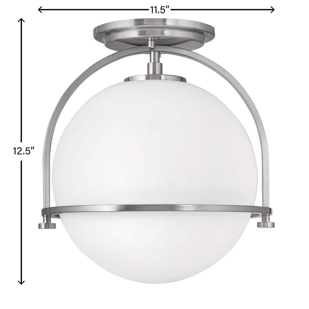 McCormick Hand Blown Glass Semi Flush Mount