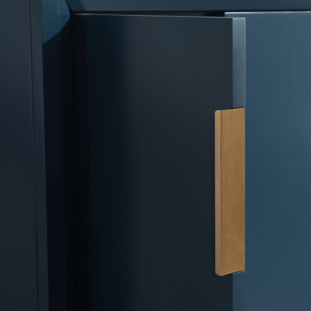 Elizabeth Collection 24 in. Bath Vanity in Monarch Blue With Vanity Top in Carrara White Marble - Vanity Only