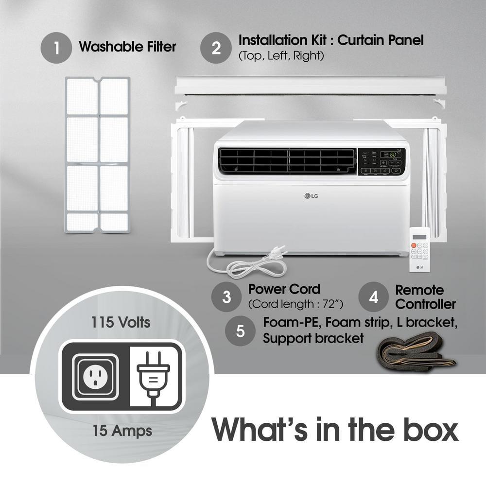 LG 14,000 BTU DUAL Inverter Smart Wi-Fi Enabled Window Air Conditioner for up to 700 sq. ft.