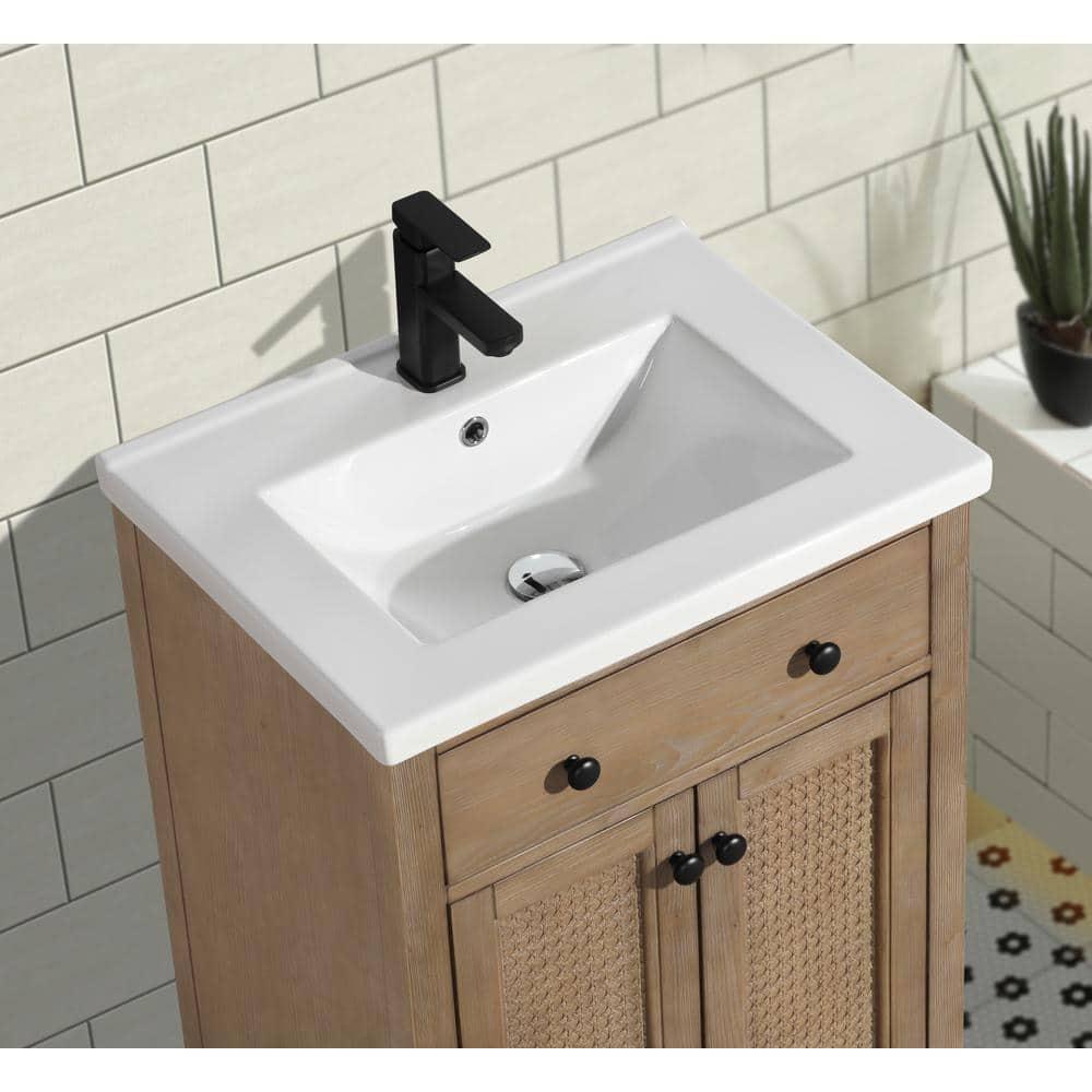 Birch Lane™ Berkely 24'' Single Bathroom Vanity with Porcelain Top
