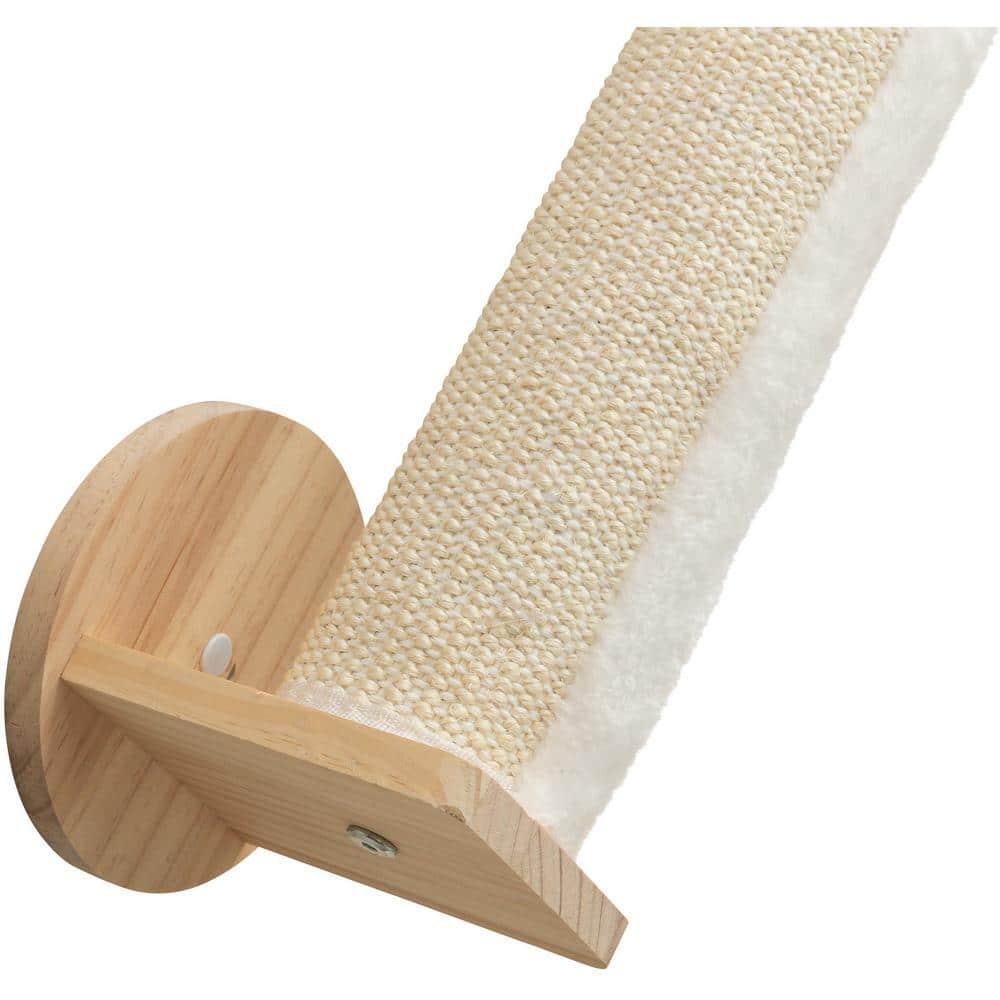 TRIXIE TRIXIE Wall Set 4, Indoor Wall Mounted Cat Scratching Posts for Elevated Fun, Lounger, Scratcher, Perch