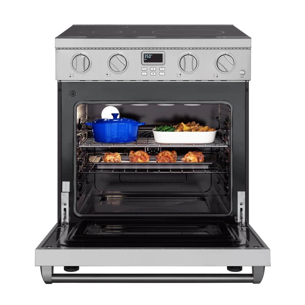 30 in. Professional Electric Range with 14900W of Power, 240V in Stainless-Steel (KM-EPR-30AP-SS)