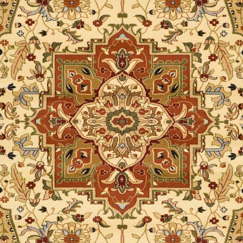 Lyndhurst Heriz LNH330 Power Loomed Accent Rug - Ivory/Rust - 3'3"x5'3" - Safavieh