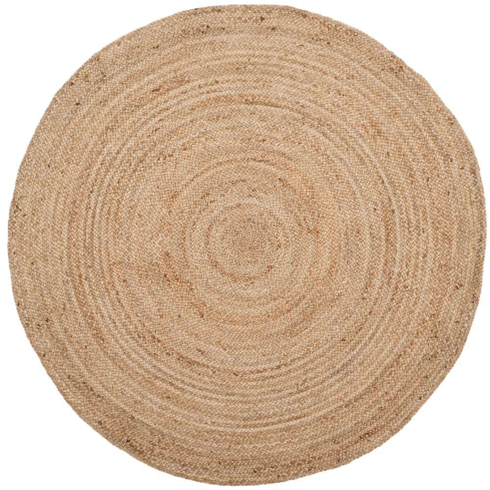 Natural Fiber NFB305 Hand Woven Area Rug - Natural - 5' round - Safavieh.