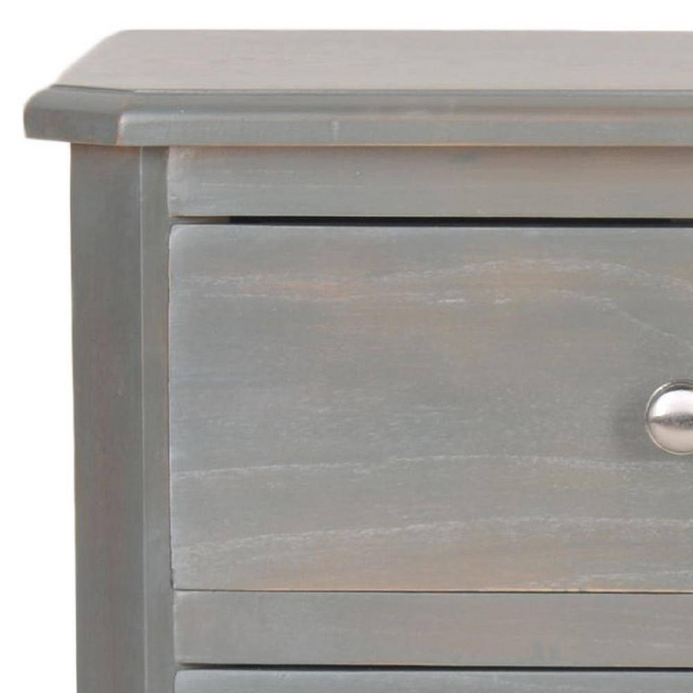 Joe Nightstand with Storage Drawers - Ash Grey - Safavieh.