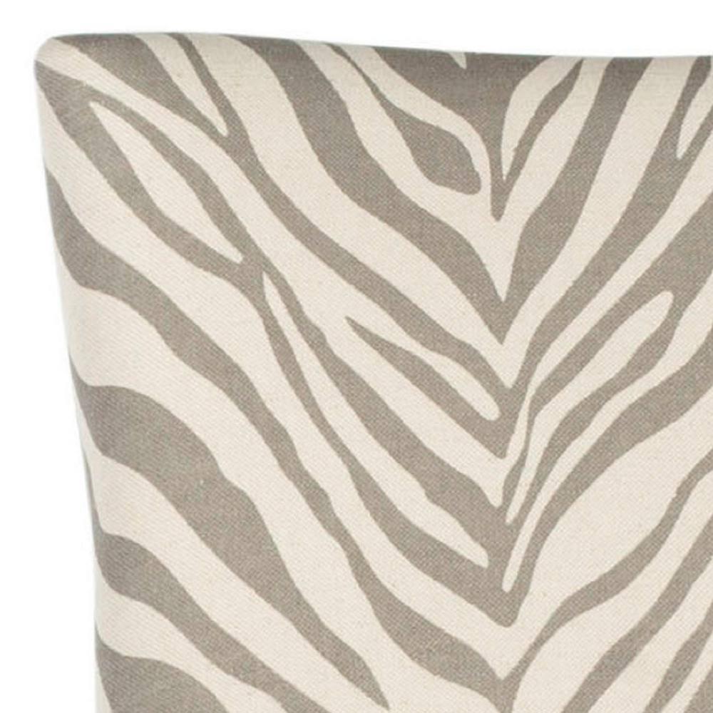 SAFAVIEH Becca 19''H Zebra Dining Chairs Ivory / Grey