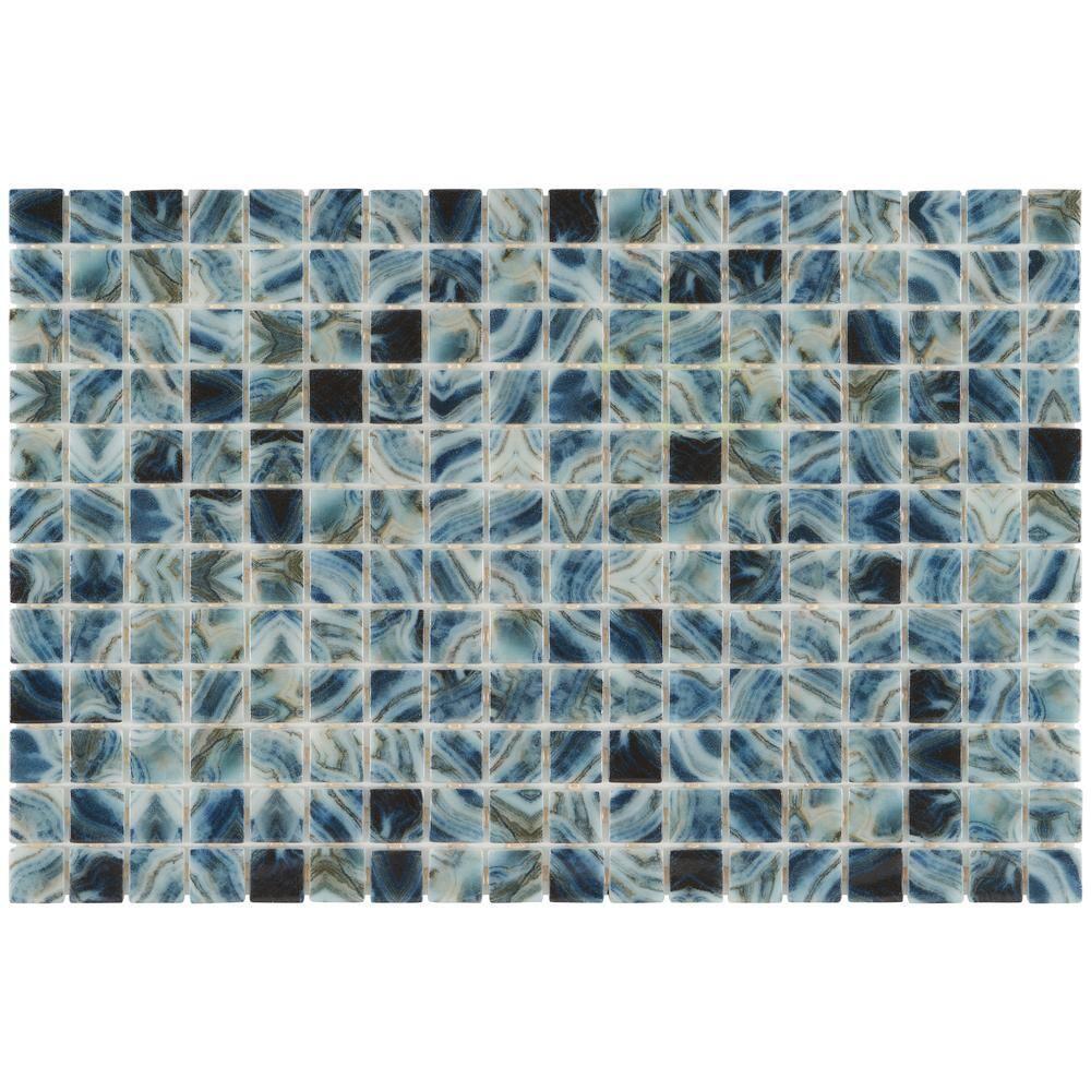 Rapids 1" x 1" Glass Grid Mosaic Wall & Floor Tile