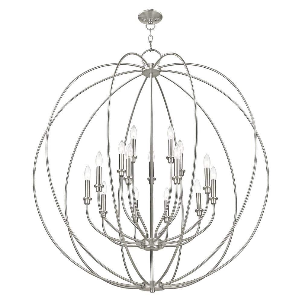 Livex Lighting - Milania - 15 Light Foyer Chandelier in Farmhouse Style - 42