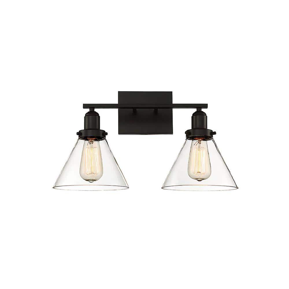 Savoy House Drake 2 - Light Vanity in  English Bronze