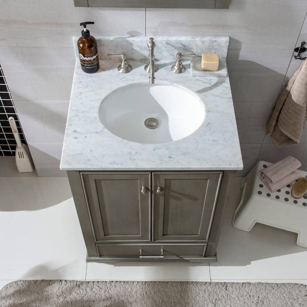 Melissa 24" Single Vanity - Grain White